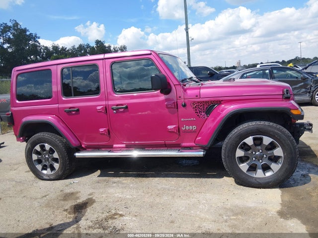 Продажа на аукционе авто 2021 Jeep Wrangler Unlimited Sahara, vin: 1C4HJXEG6MW858476, номер лота: 46205289