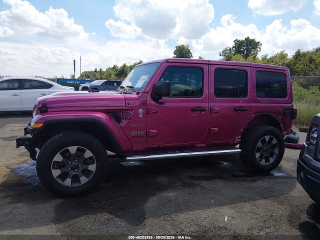 Продажа на аукционе авто 2021 Jeep Wrangler Unlimited Sahara, vin: 1C4HJXEG6MW858476, номер лота: 46205289