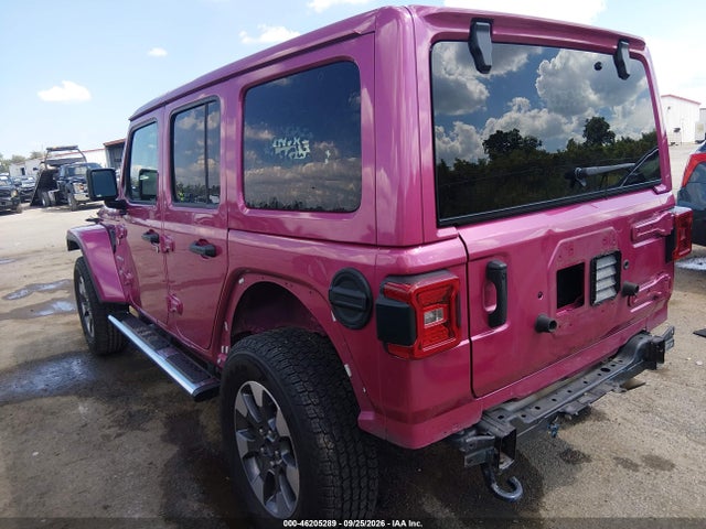 Продажа на аукционе авто 2021 Jeep Wrangler Unlimited Sahara, vin: 1C4HJXEG6MW858476, номер лота: 46205289