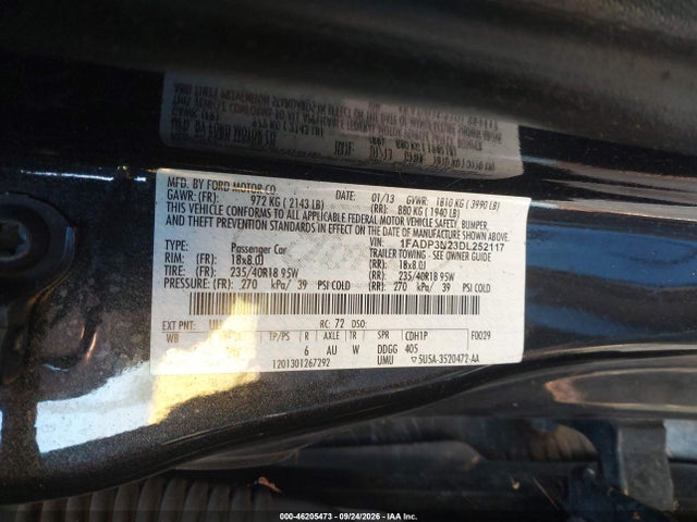 Продажа на аукционе авто 2013 Ford Focus Titanium, vin: 1FADP3N23DL252117, номер лота: 46205473