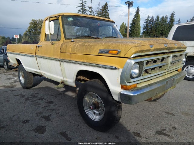 1971 Ford F250 მანქანა იყიდება აუქციონზე, vin: F26YRK11020, აუქციონის ნომერი: 46205605