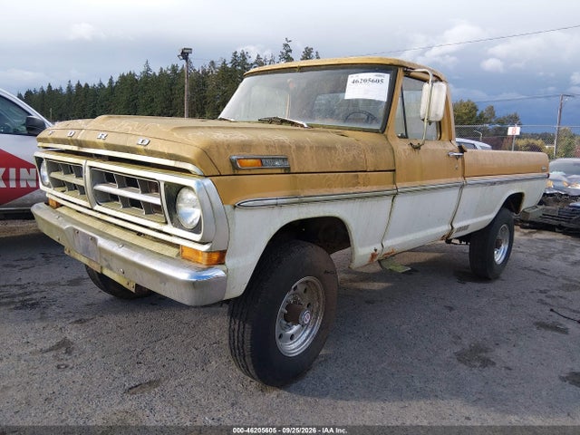 46205605 :رقم المزاد ، F26YRK11020 vin ، 1971 Ford F250 مزاد بيع