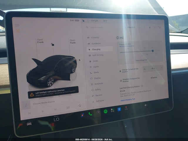 Продаж на аукціоні авто 2023 Tesla Model Y Awd/long Range Dual Motor All-wheel Drive, vin: 7SAYGDEE5PF639516, номер лоту: 46205614