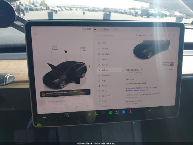 Продаж на аукціоні авто 2023 Tesla Model Y Awd/long Range Dual Motor All-wheel Drive, vin: 7SAYGDEE5PF639516, номер лоту: 46205614