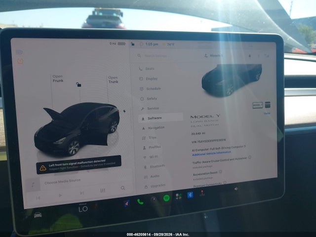 Продаж на аукціоні авто 2023 Tesla Model Y Awd/long Range Dual Motor All-wheel Drive, vin: 7SAYGDEE5PF639516, номер лоту: 46205614