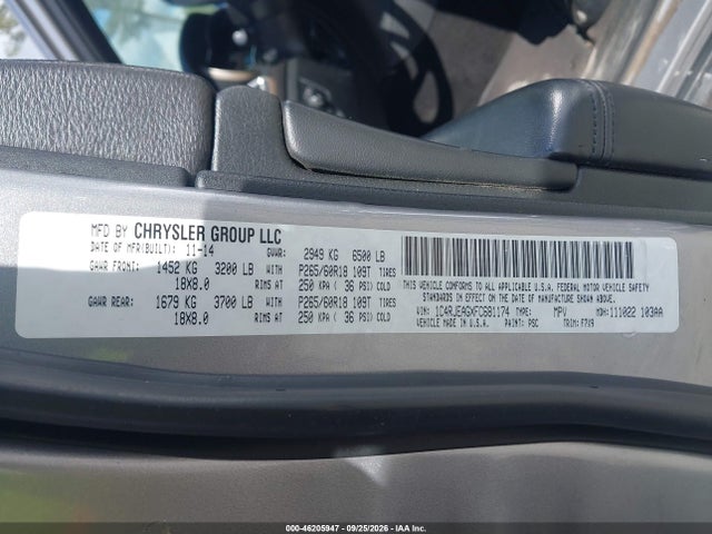 Aukcja sprzedaży 2015 Jeep Grand Cherokee Laredo, vin: 1C4RJEAGXFC681174, numer aukcji: 46205947