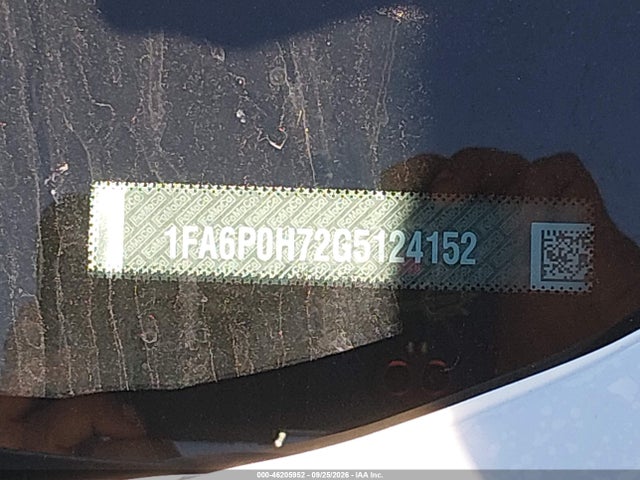 Aukcja sprzedaży 2016 Ford Fusion Se, vin: 1FA6P0H72G5124152, numer aukcji: 46205952