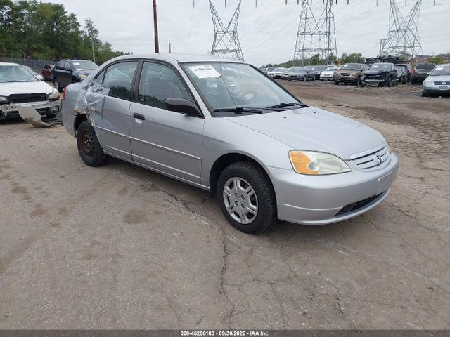 46206183 :رقم المزاد ، 2HGES16521H539937 vin ، 2001 Honda Civic Lx مزاد بيع