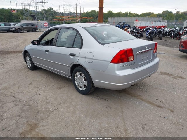 46206183 :رقم المزاد ، 2HGES16521H539937 vin ، 2001 Honda Civic Lx مزاد بيع