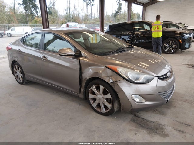 2013 Hyundai Elantra Limited მანქანა იყიდება აუქციონზე, vin: 5NPDH4AE9DH345645, აუქციონის ნომერი: 46206353