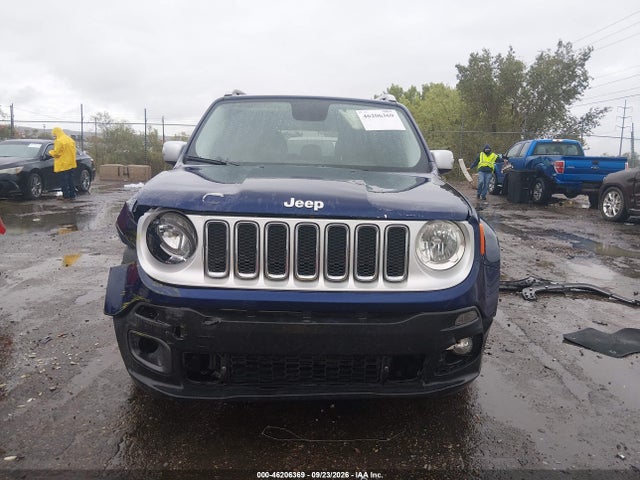 Продаж на аукціоні авто 2016 Jeep Renegade Limited, vin: ZACCJADT4GPC76139, номер лоту: 46206369