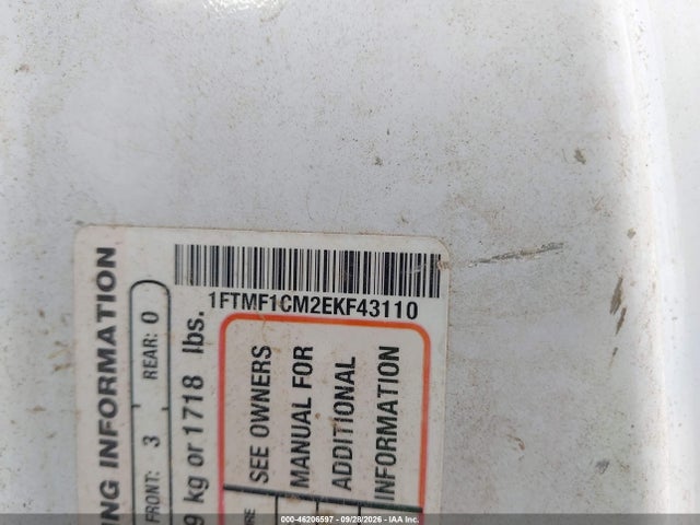 46206597 :رقم المزاد ، 1FTMF1CM2EKF43110 vin ، 2014 Ford F-150 Xl مزاد بيع