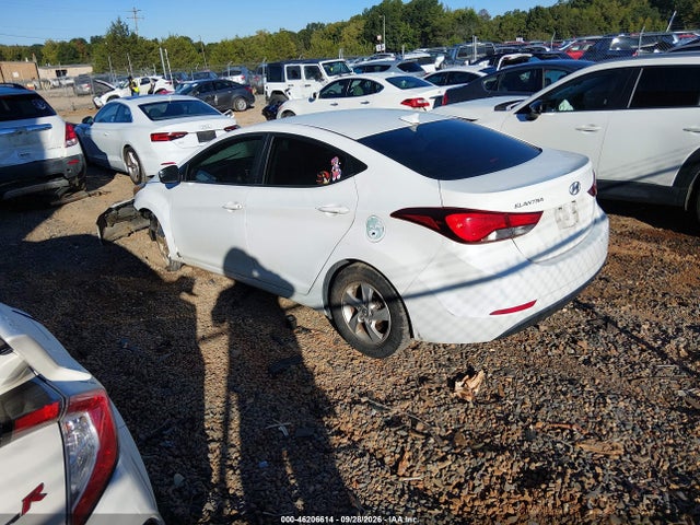 Продажа на аукционе авто 2015 Hyundai Elantra Se, vin: 5NPDH4AE6FH595380, номер лота: 46206614