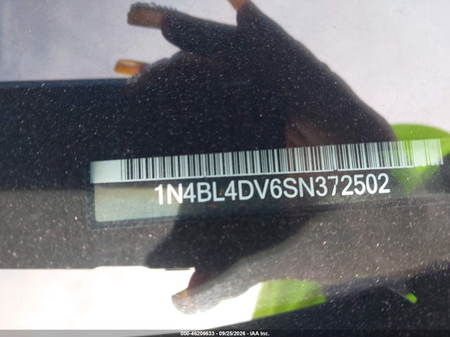 1N4BL4DV6SN372502 Nissan Altima Sv Fwd