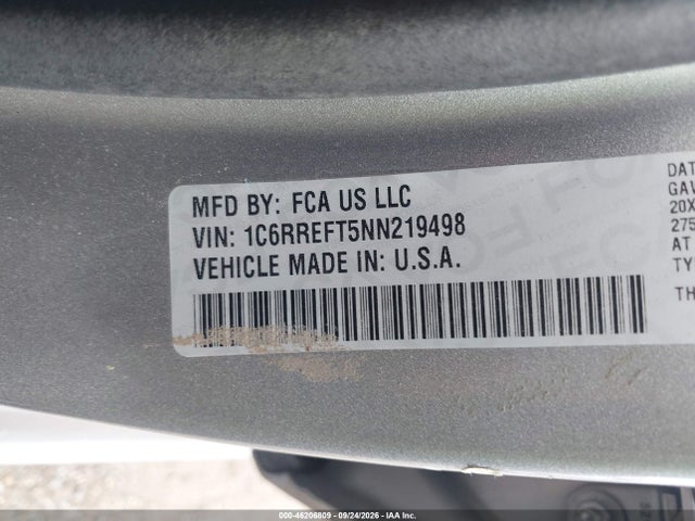Продажа на аукционе авто 2022 Ram 1500, vin: 1C6RREFT5NN219498, номер лота: 46206809
