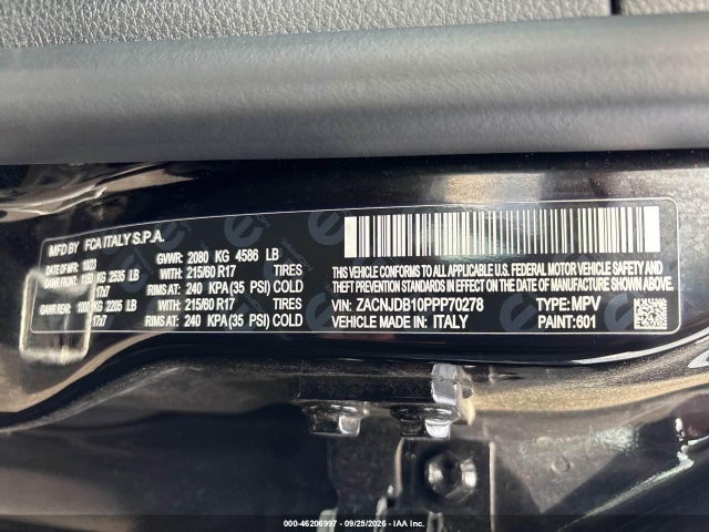 Продажа на аукционе авто 2023 Jeep Renegade Latitude 4x4, vin: ZACNJDB10PPP70278, номер лота: 46206997