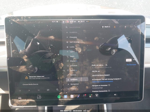 Aukcja sprzedaży 2020 Tesla Model 3 Standard Range Plus Rear-wheel Drive/standard Range Rear-wheel Drive, vin: 5YJ3E1EAXLF590817, numer aukcji: 46207132