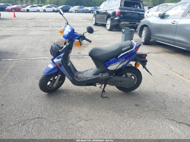 46207170 :رقم المزاد ، LPRSA20A62A000389 vin ، 2002 Yamaha Yw50 Ap Zuma مزاد بيع
