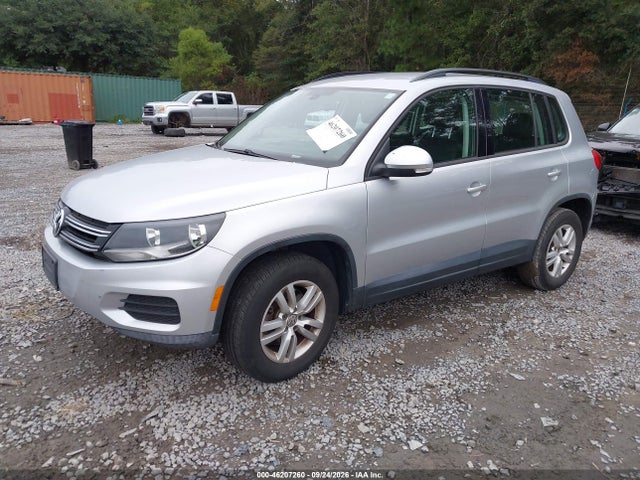 2016 Volkswagen Tiguan S მანქანა იყიდება აუქციონზე, vin: WVGAV7AX0GW545743, აუქციონის ნომერი: 46207260