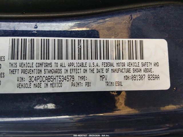 3C4PDCAB5HT534579 Dodge JOURNEY SE