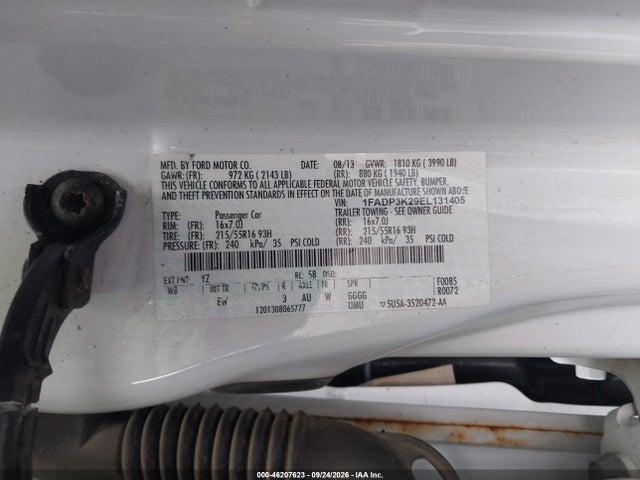 Ford FOCUS SE 2014 1FADP3K29EL131405 Image 9