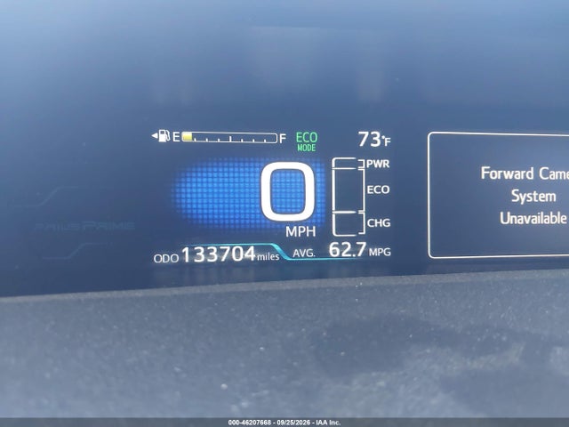 46207668 :رقم المزاد ، JTDKARFP0J3090989 vin ، 2018 Toyota Prius Prime Plus مزاد بيع