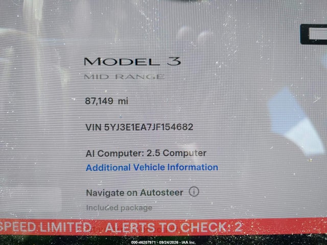 Продаж на аукціоні авто 2018 Tesla Modelo 3 Long Range/mid Range, vin: 5YJ3E1EA7JF154682, номер лоту: 46207971