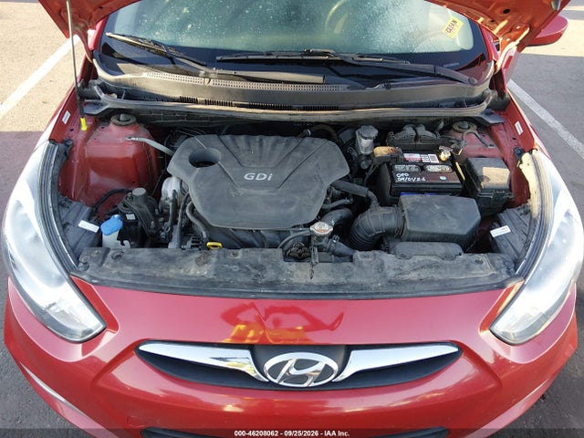 2012 Hyundai Accent Gls მანქანა იყიდება აუქციონზე, vin: KMHCU4AE5CU187912, აუქციონის ნომერი: 46208062