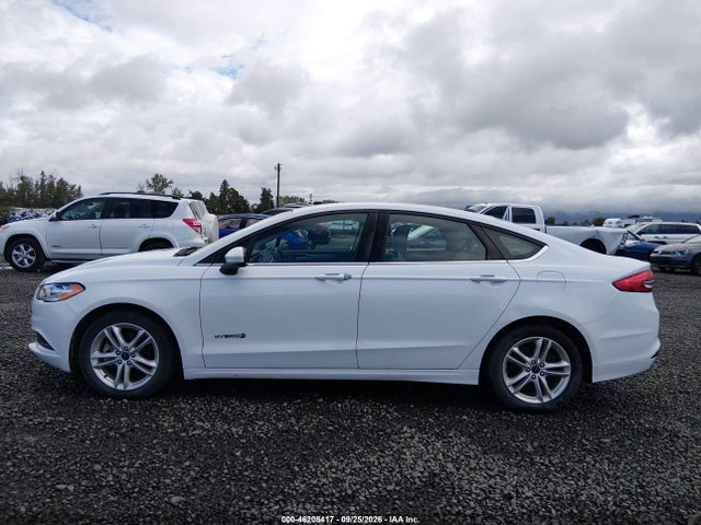 46208417 :رقم المزاد ، 3FA6P0UU6JR243595 vin ، 2018 Ford Fusion Hybrid S مزاد بيع