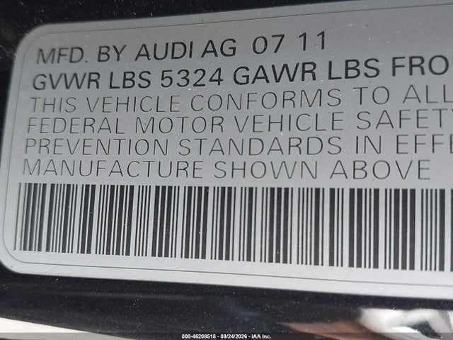 Aukcja sprzedaży 2012 Audi A7 Premium, vin: WAUSGAFC1CN023691, numer aukcji: 46208518