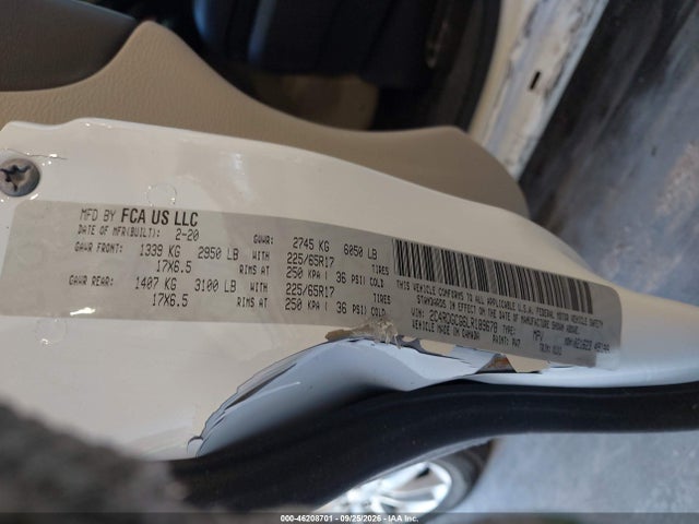 2C4RDGCG6LR189678 Dodge Grand Caravan Sxt