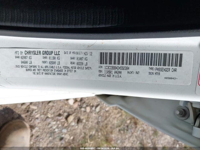Aukcja sprzedaży 2013 Chrysler 200 Touring, vin: 1C3CCBBB4DN592384, numer aukcji: 46209057