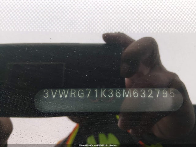 46209304 :رقم المزاد ، 3VWRG71K36M632795 vin ، 2006 Volkswagen Jetta 2.5 مزاد بيع
