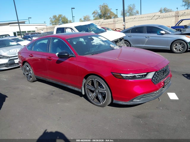 2023 Honda Accord Hybrid Sport მანქანა იყიდება აუქციონზე, vin: 1HGCY2F58PA017980, აუქციონის ნომერი: 46209380
