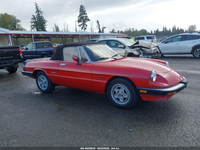 Продаж на аукціоні авто 1987 Alfa Romeo Spider Veloce, vin: ZARBA5588H1048374, номер лоту: 46209539