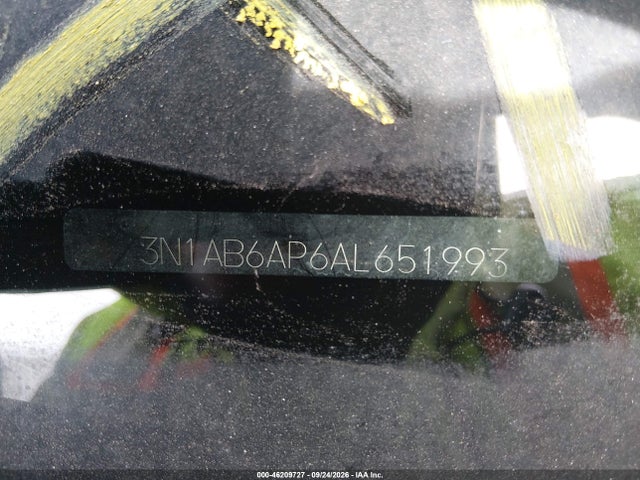 46209727 :رقم المزاد ، 3N1AB6AP6AL651993 vin ، 2010 Nissan Sentra 2.0sl مزاد بيع