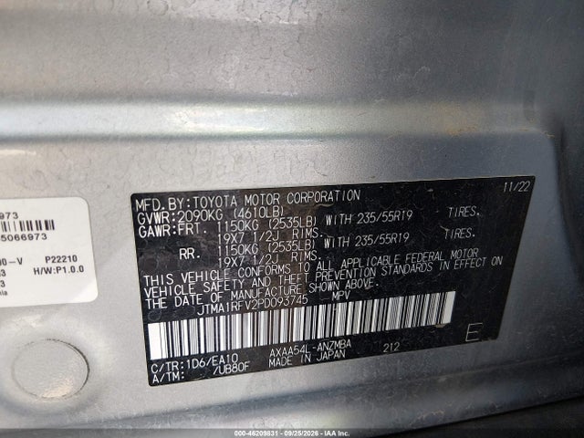 Toyota Rav4 Xle Premium 2023 JTMA1RFV2PD093745 Image 9