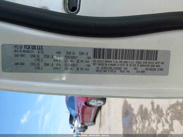 Aukcja sprzedaży 2018 Dodge Journey Se, vin: 3C4PDCAB9JT443062, numer aukcji: 46209895