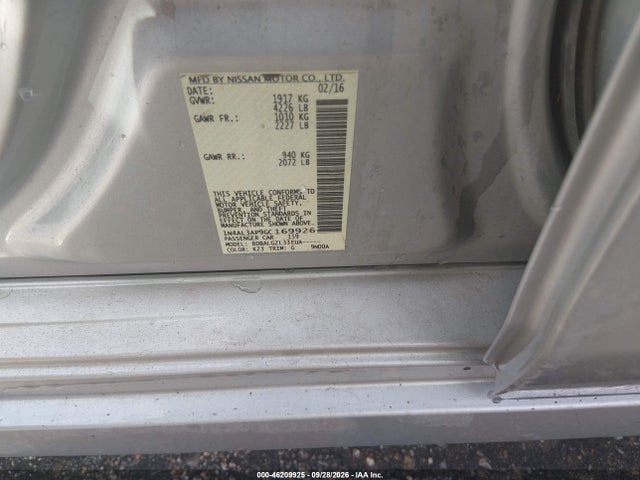 Nissan Altima 2016 1N4AL3AP9GC169926 Image 9