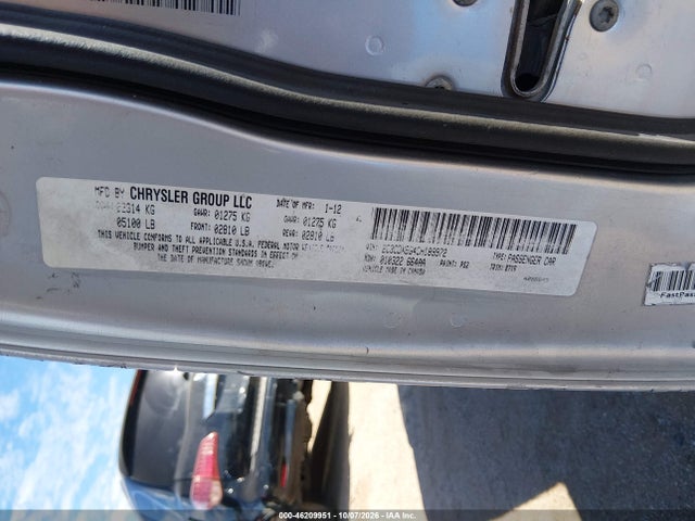 Продажа на аукционе авто 2012 Dodge Charger Se, vin: 2C3CDXBG4CH189972, номер лота: 46209951