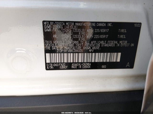 Toyota Rav4 Xle 2024 2T3P1RFV8RC394005 Image 9