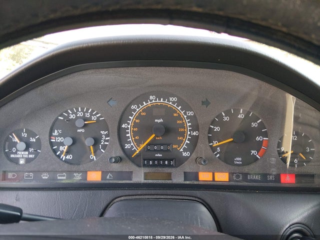 46210818 :رقم المزاد ، WDBFA67EXPF072230 vin ، 1993 Mercedes-benz 500 Sl مزاد بيع