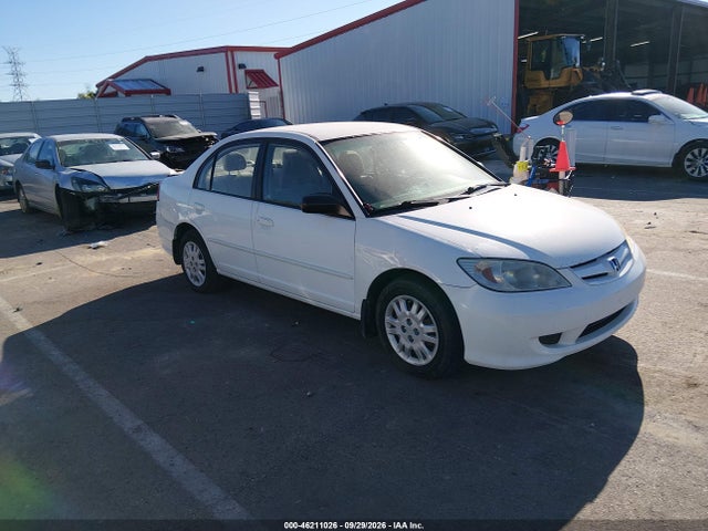 46211026 :رقم المزاد ، 2HGES15585H632999 vin ، 2005 Honda Civic Lx مزاد بيع