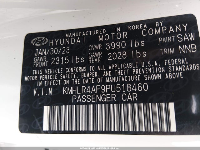 Продажа на аукционе авто 2023 Hyundai Elantra N Line, vin: KMHLR4AF9PU518460, номер лота: 46211032