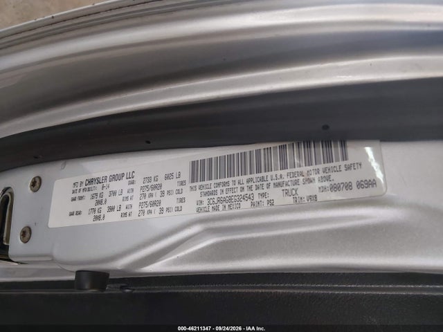 Продаж на аукціоні авто 2014 Ram 1500 Express, vin: 3C6JR6AG8EG324543, номер лоту: 46211347
