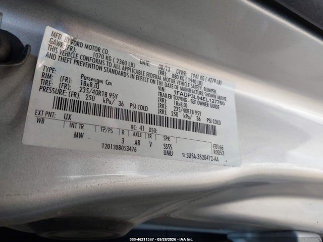 Ford FOCUS ST 2014 1FADP3L94EL127760 Image 9