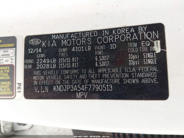 Продаж на аукціоні авто 2015 Kia Soul +, vin: KNDJP3A54F7790513, номер лоту: 46211480