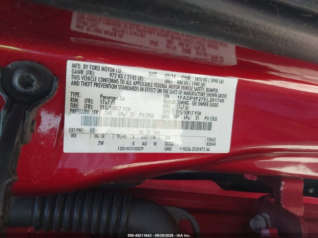 Продажа на аукционе авто 2014 Ford Focus Se, vin: 1FADP3F27EL291745, номер лота: 46211643
