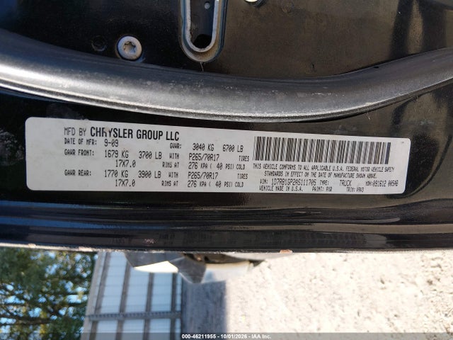 Продаж на аукціоні авто 2010 Dodge Ram 1500 Slt, vin: 1D7RB1GP2AS111705, номер лоту: 46211955