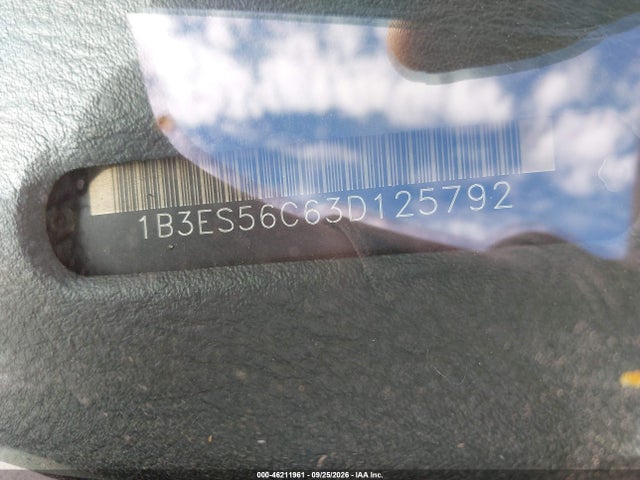 Продаж на аукціоні авто 2003 Dodge Neon Sxt, vin: 1B3ES56C63D125792, номер лоту: 46211961
